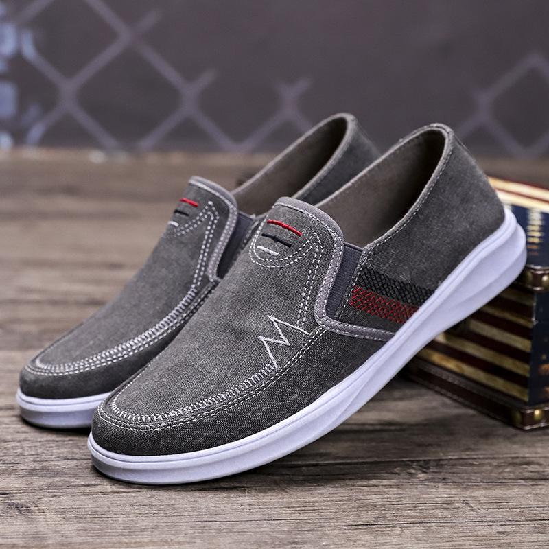 Men's Cloth Shoes Shoes Non-slip Wear-resistant Low-top Sneakers Canvas Men's Shoes