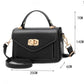 Crossbody Bag Women Solid Color Leather Anti-theft Large Capacity Wear Lock Buckle Hand Shoulder Bag