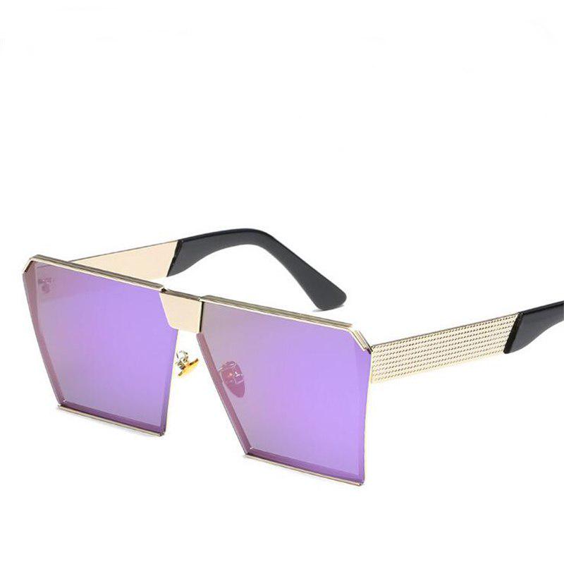 WTEMPO New Trendy Color Square Polarized Sunglasses Men Women Fashion Personality Retro Big Frame Su