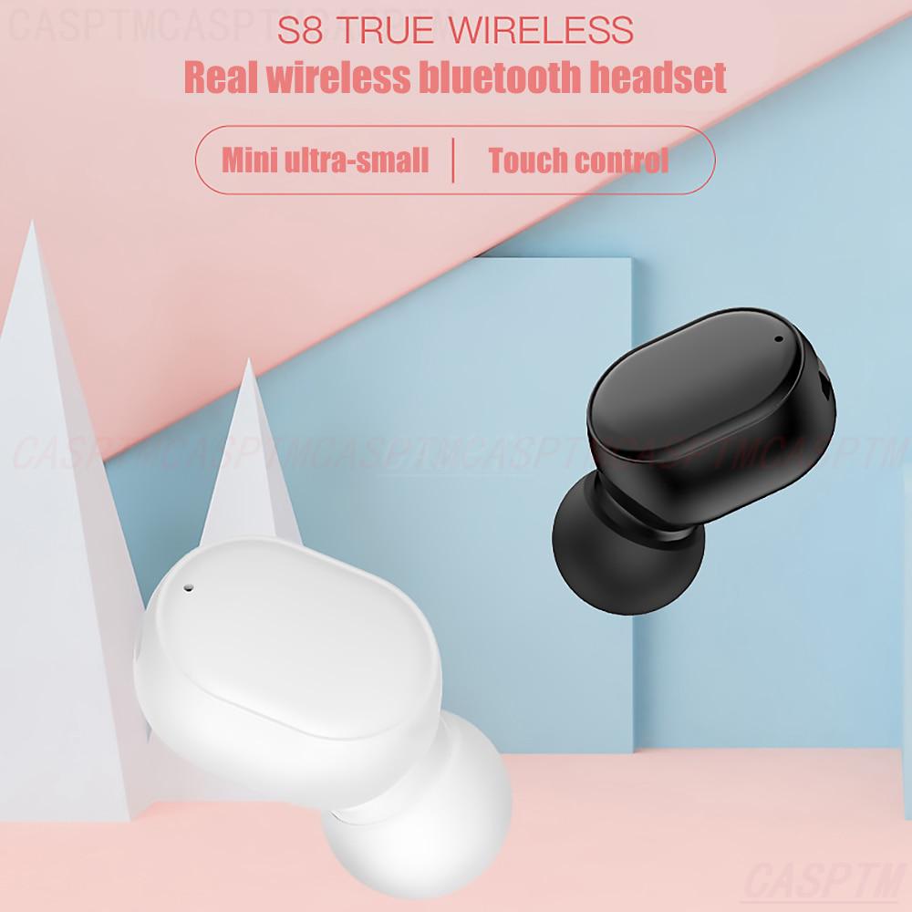 Wireless Bluetooth Earphone 5.0 Mini Cute Single In-ear Earbuds Noise Reduction Hifi for Smart Phone
