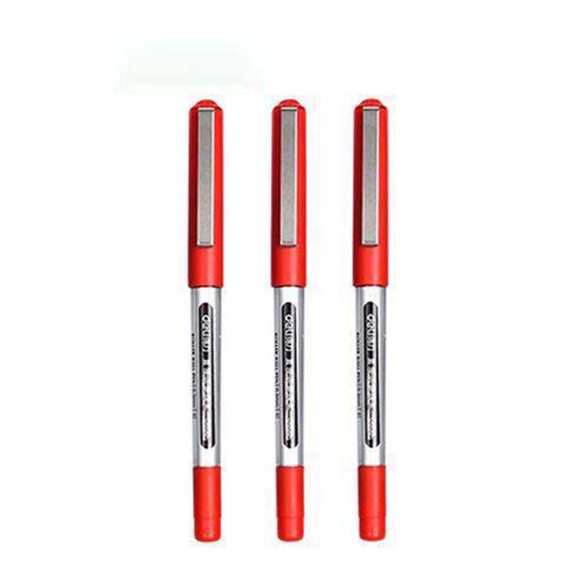Straight Liquid Type Ball-point Pen Gel Pen Student Exam Pen 0.5mm Black Office Signature Pen