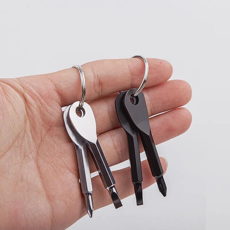 Super Mini Screwdriver Set Portable Screwdriver Outdoor Utility Keychain Small Screwdriver