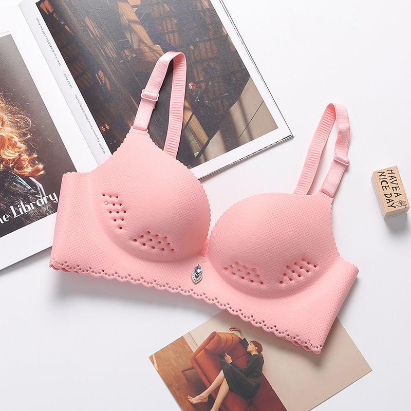 Four Seasons Thin Ladies No Steel Ring Plus Size Underwear Students Gather Big Bra