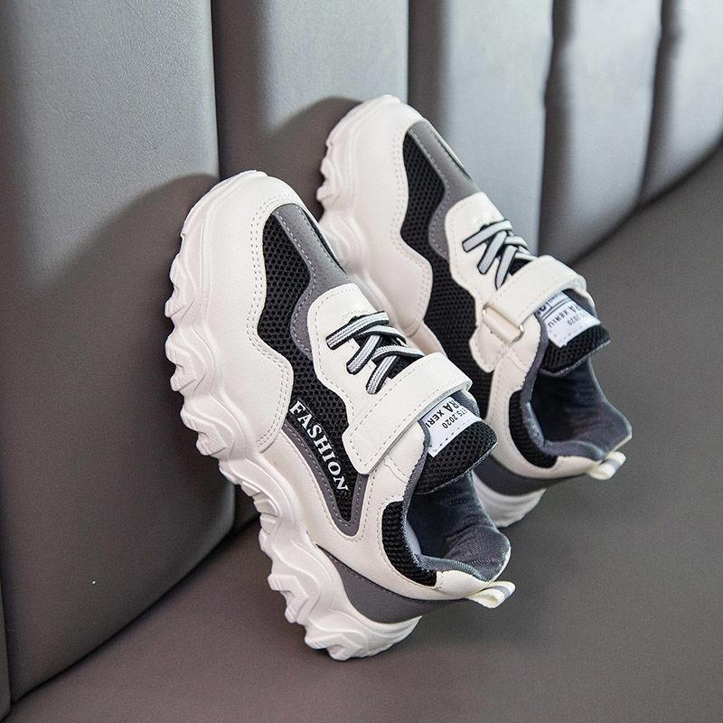 Universal Breathable Running Shoes for Boys and Girls All-match Comfortable Sneakers Spring Mesh Breathable Elementary School Shoes