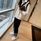 Autumn and Winter Retro Color Matching Vest V-neck Pullover Sleeveless Sweater Loose Casual Top