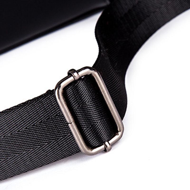 Business Briefcase Men Striped Large Capacity Leather Waterproof Handbag Crossbody Bags Shoulder Bag