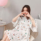 3colors S-XXXXL Summer Round Neck Cute Girl Student Dress Cotton Loose Knee-length