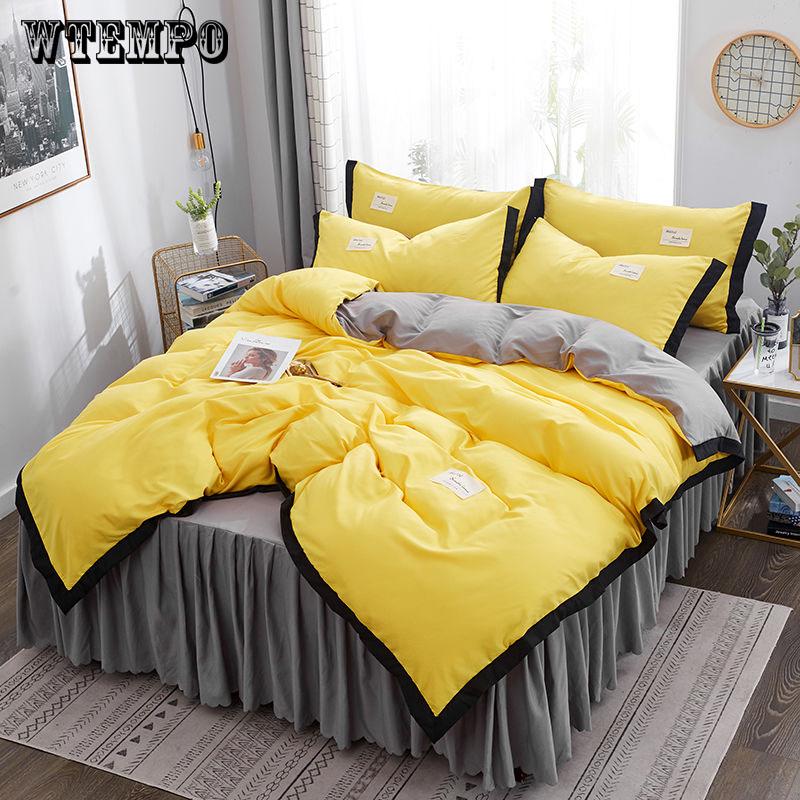 New  100% Cotton Pure Princess Bedding set Tassels Duvet Cover Bed Sheet Pillowcases Big back