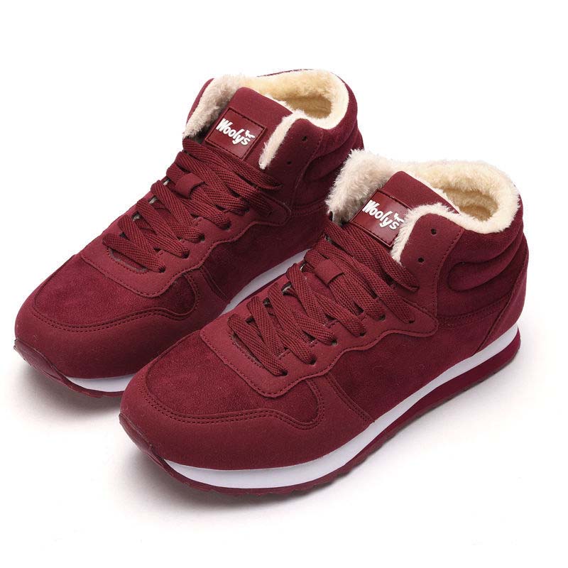 Winter Men's Casual Warm Suede Outdoor Sneakers Lace Up Comfortable Waterproof Anti-Cold Snow Bootss