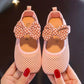 Children's Light Shoes In Summer Girl's Soft Sole Bow Decoration Princess Shoes Anti-slip Hollow Out Casual Flat Shoes