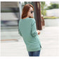 Fashion Women Turtleneck Long Sleeve Ruffled Knitting Sweater Solid Basic Pullover Slim