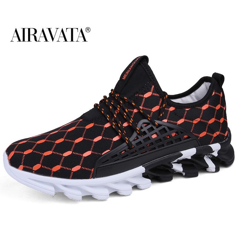 Men's Fashion Printed Sports Running Shoes Breathable Outdoor Casual Shoes Plus Size 39-47
