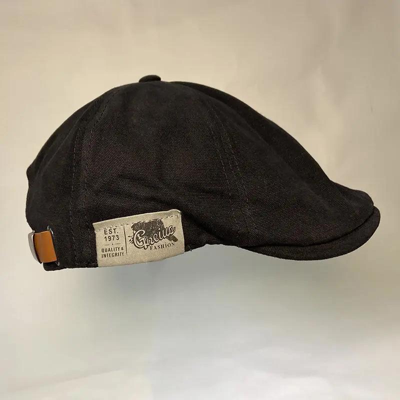 Original Retro Earth Cool Japanese Washed Adjustable Forward Hat Reverse Beret British Tide Brand Male Painter Hat