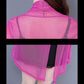 Plus Size Shawl Mesh Mid-length Coat Women's Thin Long-sleeved Waistcoat Loose Fashion Cardigan