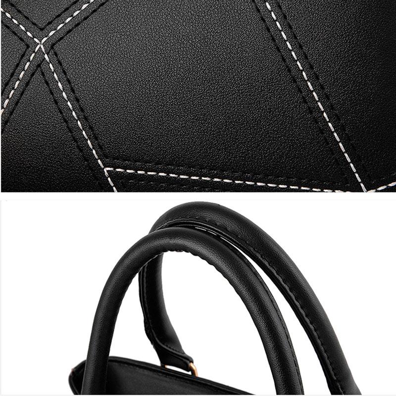 PU Leather Handbags For Women Bags Luxury Top-Handle Bags Large Capacity Personality European Style Crossbody Bag
