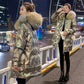 Bright Silver Down Jacket Winter Women's Long Hooded Coat Parka Thick Winter Jacket Women's Coat Oversize