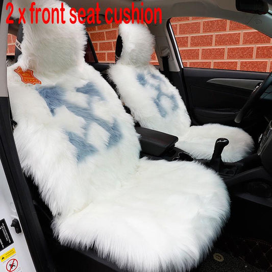 Car cushion winter wool car cushion comfortable warm plush universal cushion wool cushion