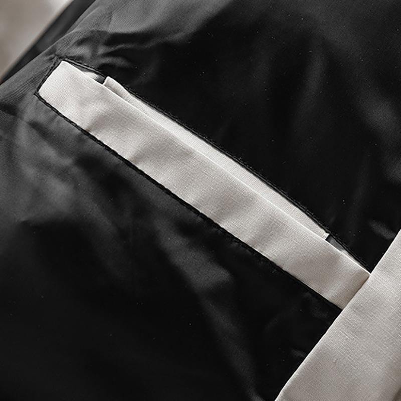 Down Coats fur Collar Hooded Windbreaker Parkas Winter Warm Jackets and Coats Multi Pockets Fashion Unisex Black White Parkas Coat Down Jacket