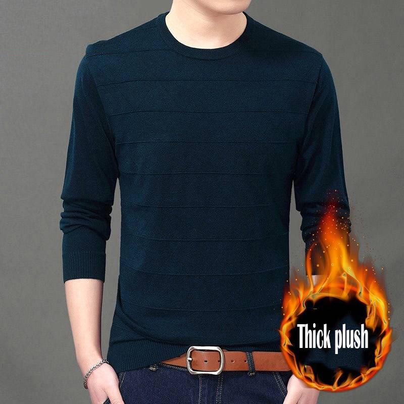 Sweater Men 2019 Autumn Winter V-Neck Knitted Sweater Pullover Men Casual Mens Sweaters Pull Homme