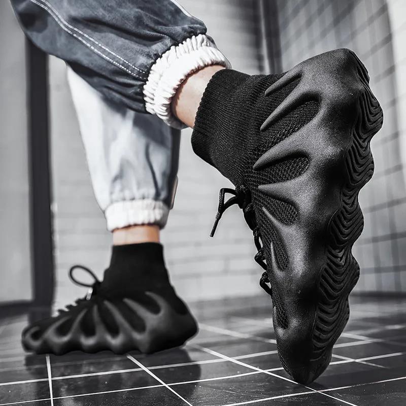 Korean Style Trendy All-match Socks Shoes Teen Student Trendy Shoes Men's High Top Sneakers
