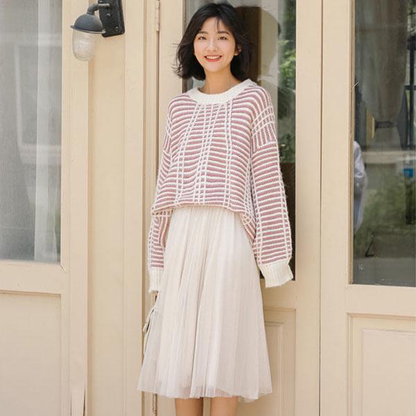 Autumn and Winter Sweaters Loose and Lazy Japanese Outer Wear College Style Round Neck Student  Knitted Sweater