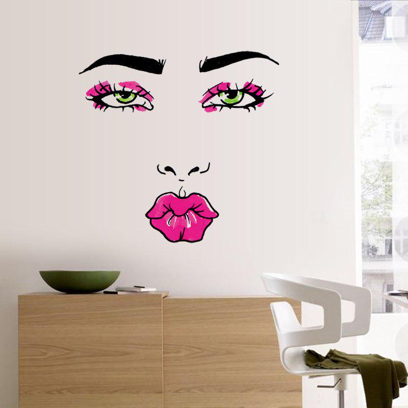 [sticker ]Fashion Red Lip Woman Wall Stickers Home Decor Living Room Bedroom Door Wall Art Decals P