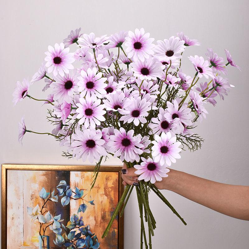 Small Daisy Fake Flower Simulation Flower 5 Dutch Chrysanthemum Chamomile Gerbera Cosmos Photo Shooting Props Home Decoration