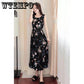 Women Sleeveless Halter Summer Dress Snake PrintSexy  Dress