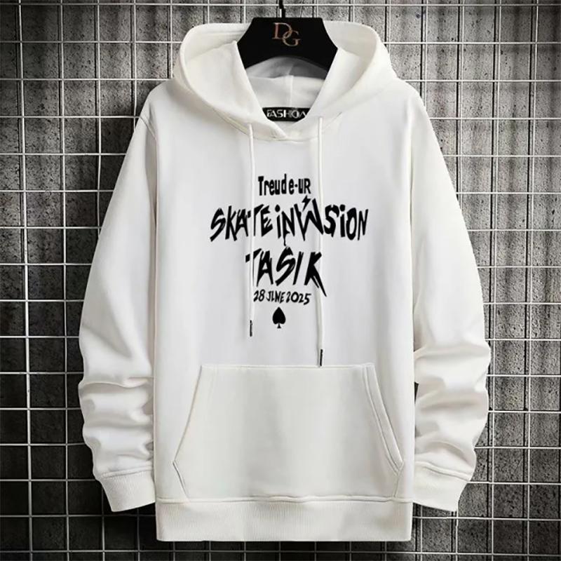 Fleece Sweater Men's Autumn and Winter Sweaters Hooded Loose All-match Pullover Knitted Sweatshirts