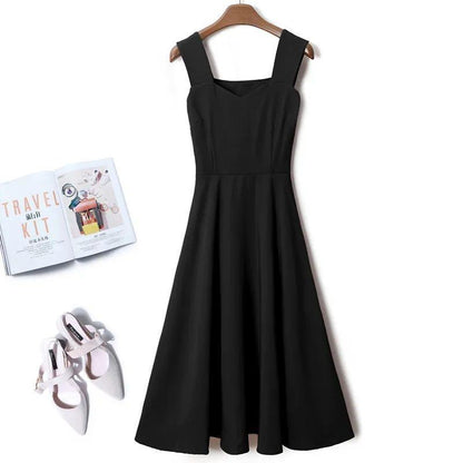 Fruit Green Dress Waist and Thin Fashionable and Versatile Retro Sling Multi-color Optional
