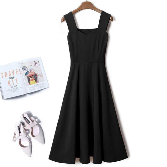 Fruit Green Dress Waist and Thin Fashionable and Versatile Retro Sling Multi-color Optional