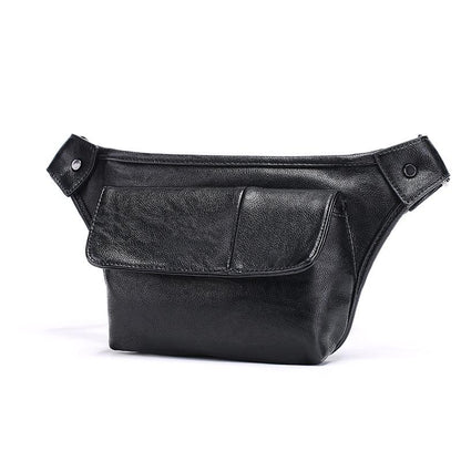 Waist Bag Men's Black Large-capacity Waterproof Shoulder Bag Outdoor Riding Sports Messenger Bag
