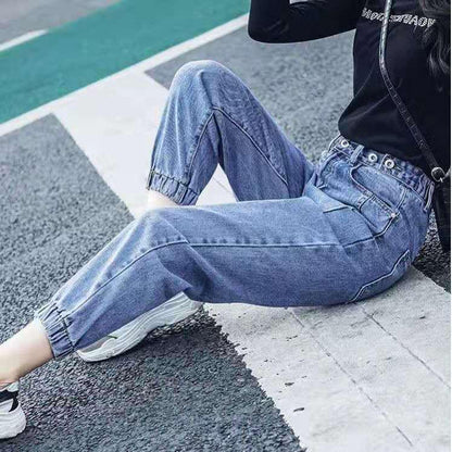 Vintage High Waist Women Jeans Women's Blue Denim Pants Boyfriend Jean Femme for Women Jeans