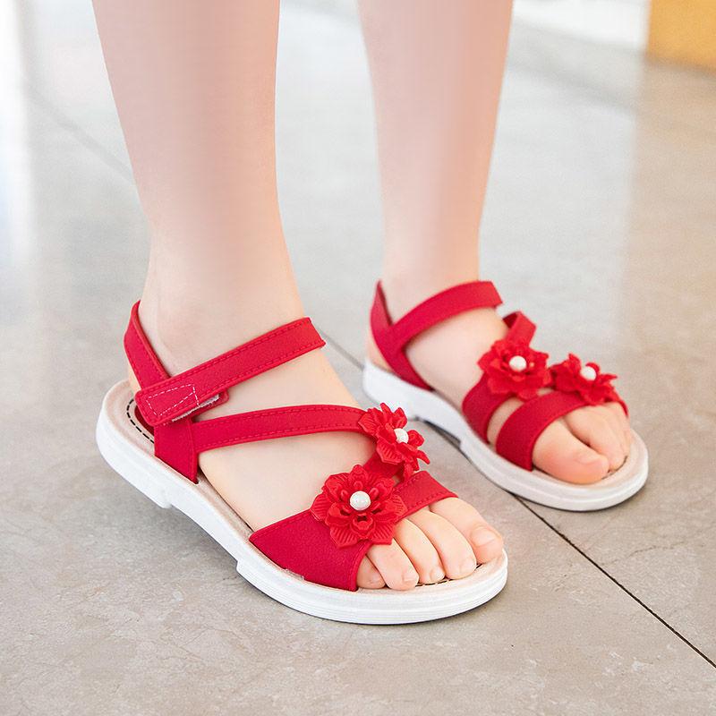Summer Fashion Big Kids Beach Shoes Girls Soft Sole Little Girl Kids Shoes Kids Princess Sandals