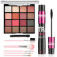 Eyeshadow 16 color tray can send 5 sets of brushes student matte durable waterproof non-staining