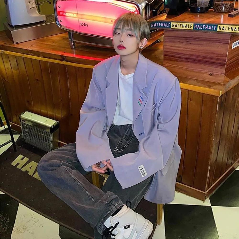 Suits Men and Women Spring and Autumn Loose and Handsome Suits Winter All-match Coat