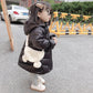 Girls' Cotton Clothes Cute Autumn and Winter Thickening Mid-length Children's Jackets Winter Clothes Foreign Style Cotton Clothes Children's Clothes
