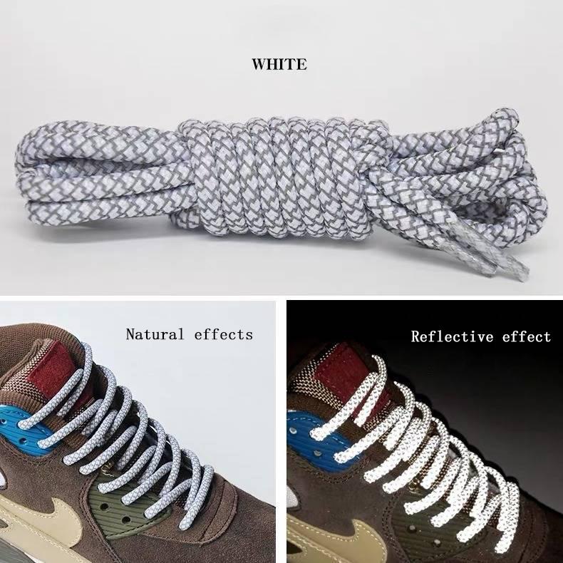 Gypsophila Lacets Pour Chaussure Illuminate Boot Laces Lacets Reflective Laces Round Shoelaces