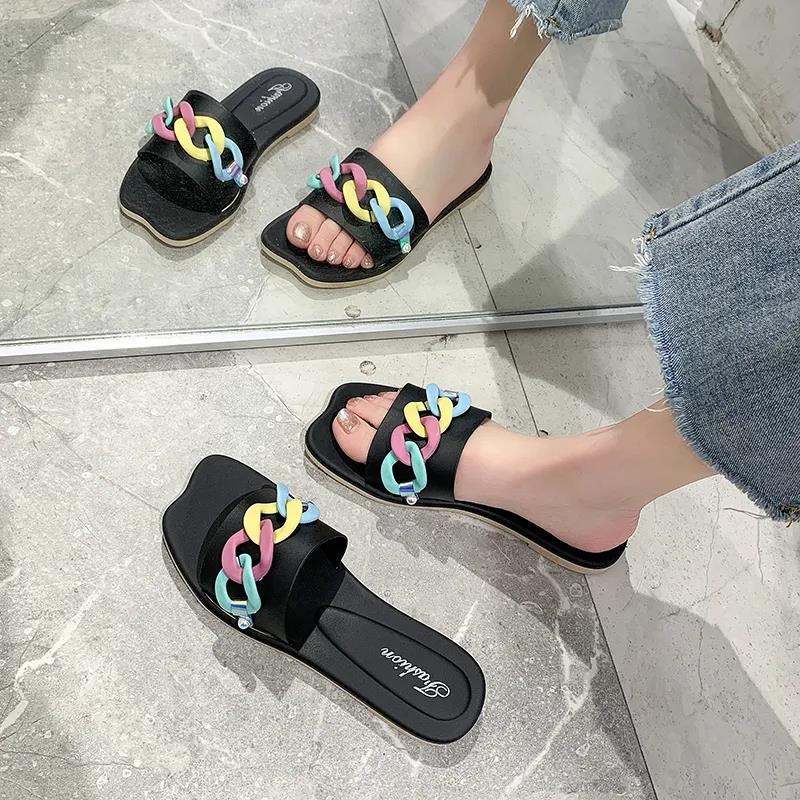 Slippers Women's Outerwear Summer Fashion Sandals Girls Heart Beach Shoes Slippers Women