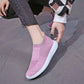 Women's Shoes Spring and Summer Women's Shoes Mesh One Pedal Lightweight Sports Shoes Flying Woven Breathable Single Shoes