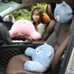 Cute Animal Car Neck Pillow and Lumbar Pillow Seat Support Pillow Breathable Relaxation Artifact