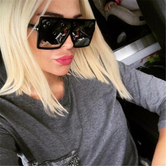 2019 Fashion Oversized Sunglasses for Women Brand Designer Vintage Sun Glasses Men Big Frame Glasses