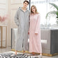 Zipper Hooded Nightdress Women's Winter Long Lazy Pajamas Large Size Loose One-piece Pregnant Thickening Nightgown Couple Bathrobe