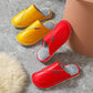 Autumn and Winter Pure Cotton Slippers Indoor Non-slip Soft-soled Shoes Warm Simple Plush Cotton Shoes