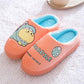 Men and Women Cute Cartoon Cotton Slippers Autumn and Winter Warm Flat Shoes Indoor Non-slip Cotton Shoes Soft Shoes