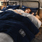 4pcs  Winter Home Textile Soft Bedspread Fleece Fabric Solid Color Bed Sheet Queen/king Size Bedding Sets Cozy Pillowcases