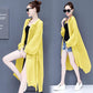 Chiffon Cardigan Women's Sun Protection Clothing Sun-Dress Mid-length Plus Size Shawl Loose Outer  Thin Coat Beach