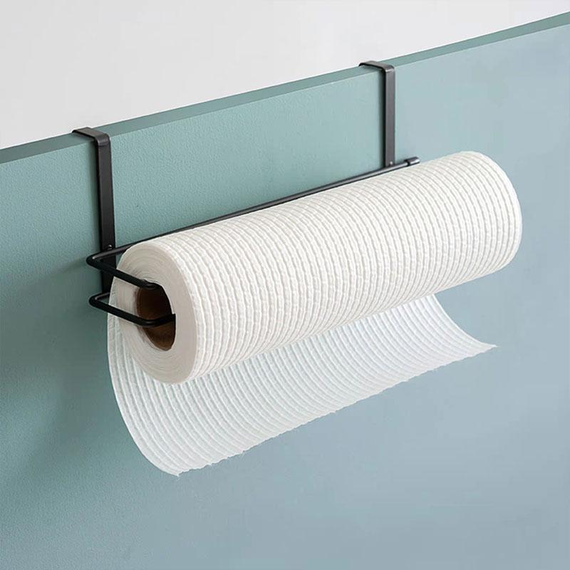 Kitchen Paper Rack Towel Rack Cabinet Roll Paper Rack Wall-mounted Storage Rack Wipe Storage Hanging Organizer Hanger Tissue Hook Holder