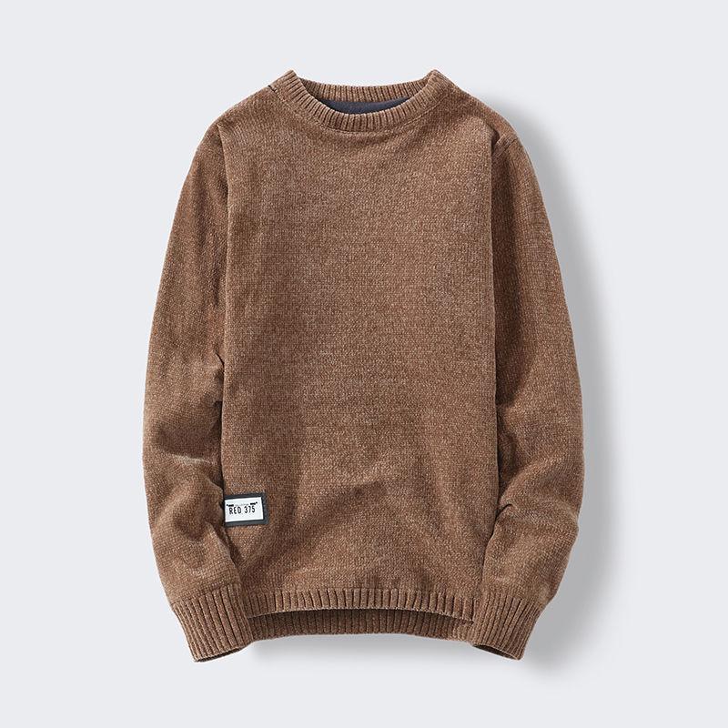 Men's New Thickening Plus Velvet Winter Sweater Winter Warm Pullover
