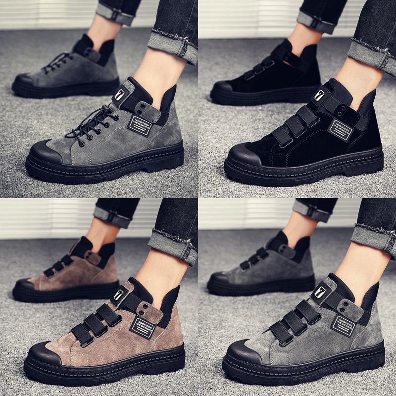 Autumn Men's Shoes Men's Martin Boots High Top Fashion Retro Work Men's Boots Military Boots